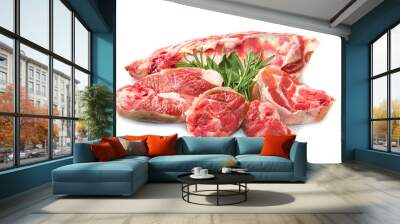 lamb meat with rosemary Wall mural