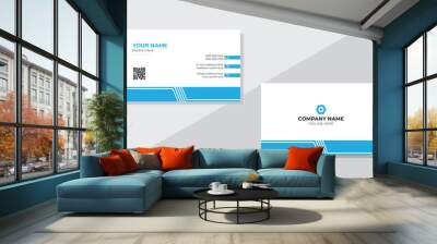 Simple and corporate business card design template set .  Wall mural