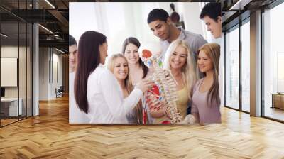 Students in Anatomy Class Wall mural