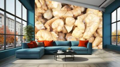 Walnut background Wall mural