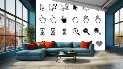 Vector icons Wall mural