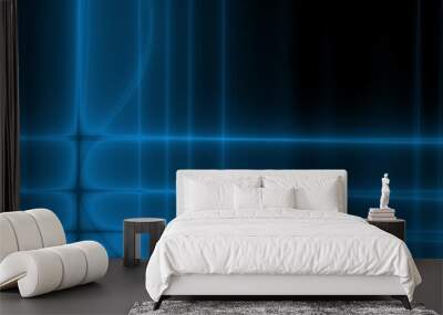 blue glow Wall mural