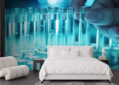 various Bullae. Medical Industry. Cyan Filter Wall mural