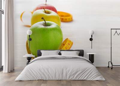 Healthy lifestyle concept on background. Wall mural