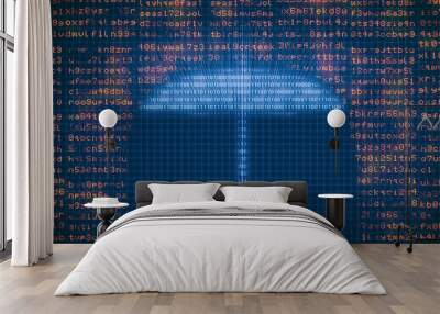 concept of computer security Wall mural