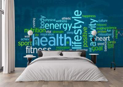 concept of health and wellness Wall mural