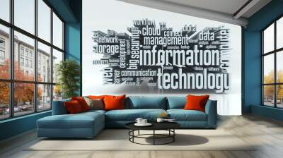 concept of information technology Wall mural