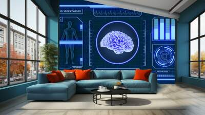 futuristic medical app Wall mural