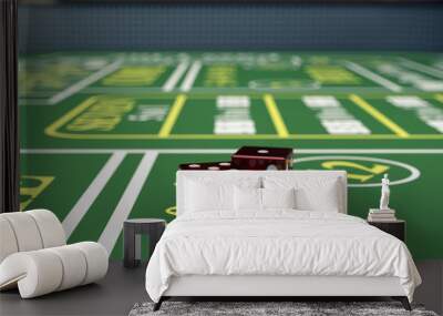 gambling, craps game Wall mural