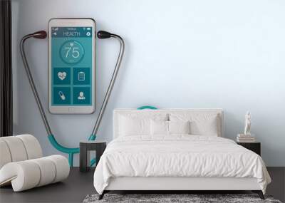 medicine and new technologies Wall mural