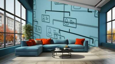 organization chart concept Wall mural