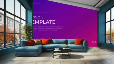 Chic Vector Gradient Grainy Texture featuring Purple and Maroon Tones Wall mural