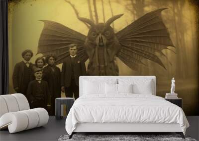 fake sepia photo Wall mural