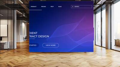 muted blurred gradient background for landing page design Wall mural