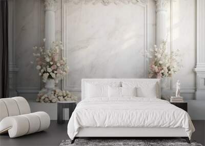 wedding interior wall background with floor andcspace for text Wall mural