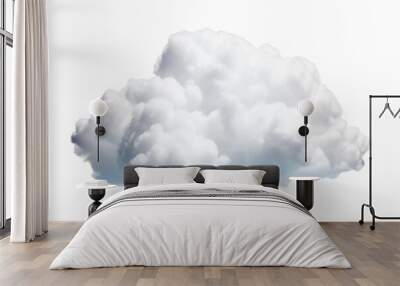 white cloud isolated on white Wall mural