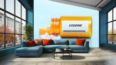 Codeine Drug In Prescription Medication  Pills Bottle Wall mural