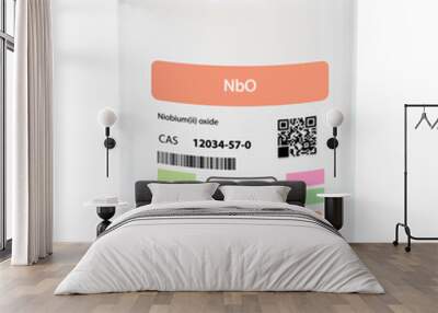 NbO - Niobium Monoxide. Wall mural