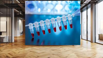 PCR micro tubes strips Wall mural