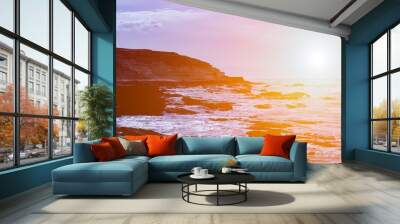 sunset in seascape Wall mural