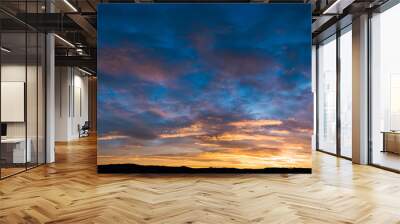 sunset sky Wall mural