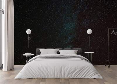 The real photo of the Milky Way. Stars, constellations and galaxies in the black sky Wall mural