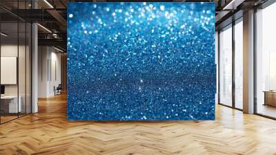 blue glitter texture abstract background Wall mural