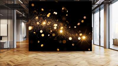 festive isolated gold sparks design element Wall mural