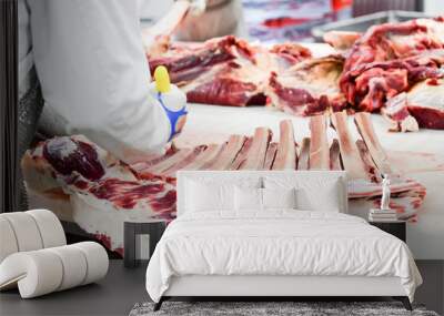 Meat Wall mural