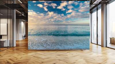 Long exposure picture of a beautiful bay in Elba Island, Tuscany, Italy  Wall mural