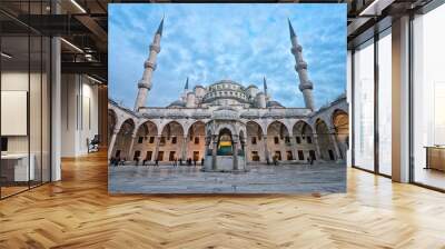 The Blue Mosque, Istanbul, Turkey. Wall mural