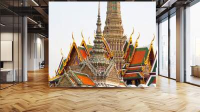 Wat Phra Kaeo Temple, bangkok, Thailand.. Wall mural