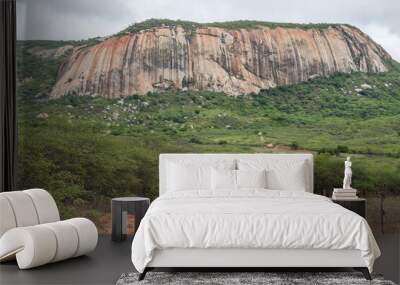 Rocky Mountain and Dirt Road - Catole do Rocha - Paraiba - Brazil Wall mural