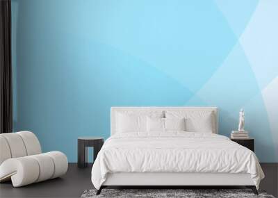 Blue abstract background presentation template with curve Wall mural