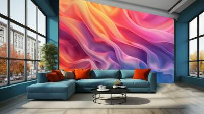 abstract colorful gradient background smooth blended colors modern digital wallpaper Wall mural