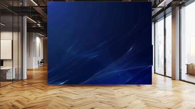 abstract modern dark blue presentation background futuristic digital wallpaper design Wall mural