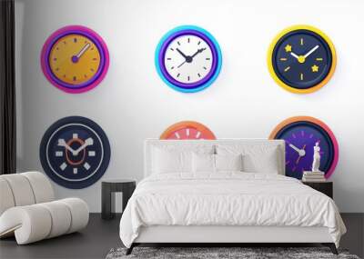 limitedtime offer badges urgency marketing icons vibrant sale stickers Wall mural