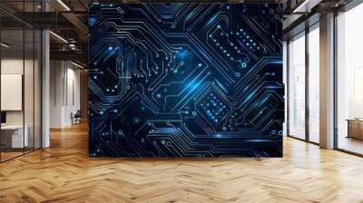 Abstract Circuit Board Background Wall mural