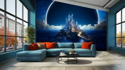 fantasy castle ai generative Wall mural