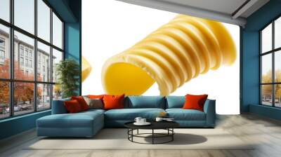 A set butter curls collection cut out transparent isolated on white background PNG Wall mural