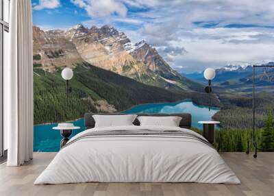 Morning view of Peyto Lake in Banff National Park, Canada. Wall mural