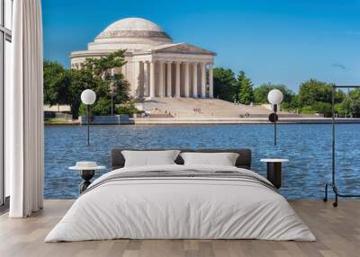 Washington DC, Thomas Jefferson Memorial at sunny day, Washington DC, USA Wall mural