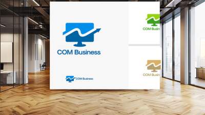 Compuer Business logo designs, Online Report logo designs template Wall mural