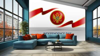 Montenegro Independence day concept. Happy independence day background Wall mural