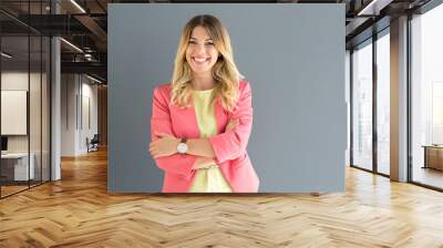 business woman posing Wall mural