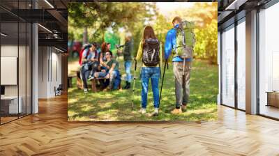 Mountaineers make break to refresh and relax Wall mural