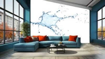 water splash isolated. Wall mural