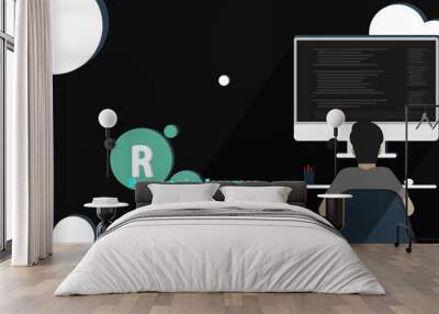 R, the Programming Language Wall mural