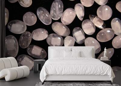 Quartz stones as a natural background Wall mural