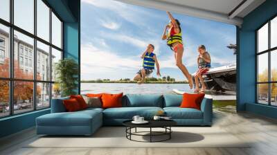 Summer Boating Fun Wall mural